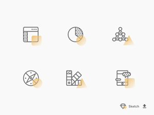 Black & Yellow Icon Set