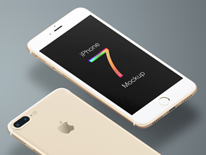 Trendy iPhone 7 Mockup for Sketch