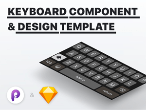 Functional iOS Keyboard Component for Sketch & Principle