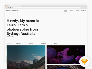 Minimal Portfolio Template
