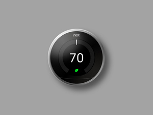 Nest Thermostat Illustration in Sketch