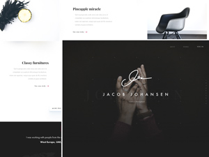 Portfolio Landing Page Sketch Template