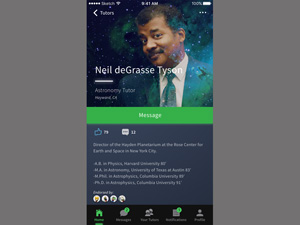 Tutor App – Sketch & Flinto