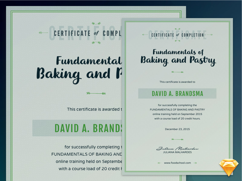 course certificate template