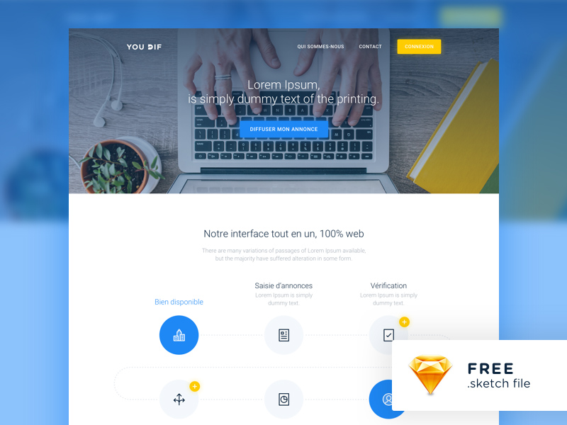 modern website template freebie download sketch resource sketch repo