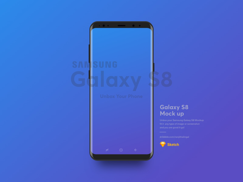 Samsung Galaxy S8 Mockup